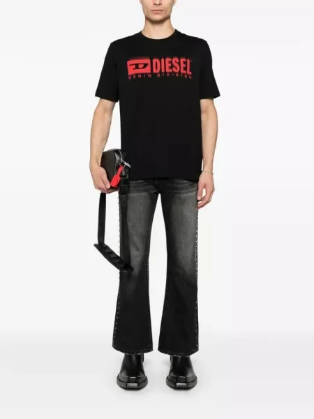 Tricou Diesel cu imagine negru