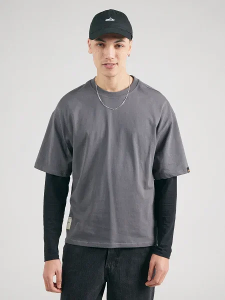 Alpha Industries Tricou Studio Edition gri