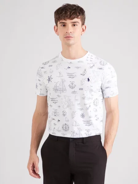 Polo Ralph Lauren Tricou bleumarin alb