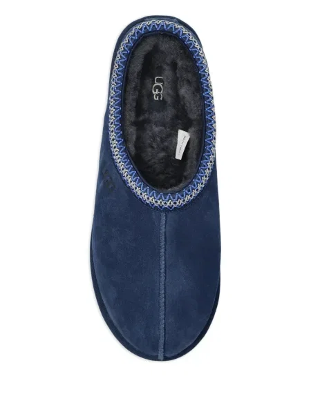 Papuci de casă Ugg din piele de căprioară albastru