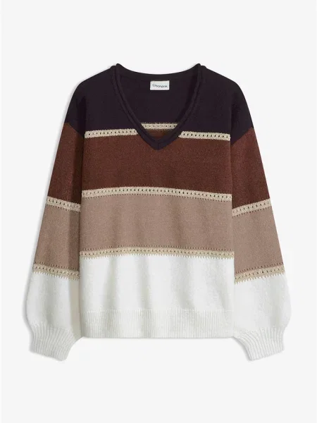 Sweter z balonowymi rękawami czarny