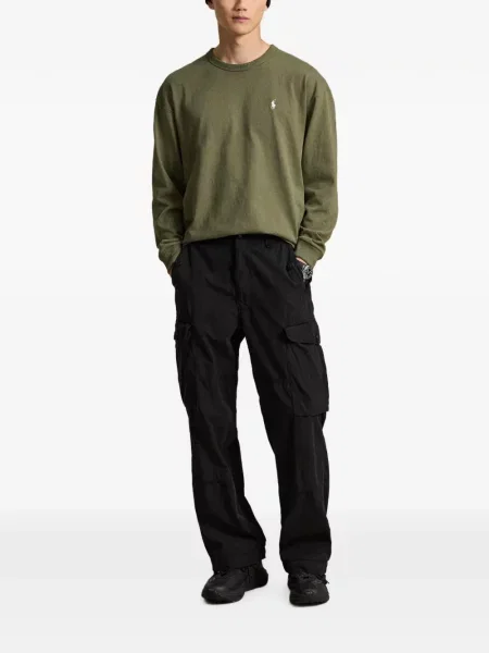 Polo Polo Ralph Lauren με αυτόγραφο με κορδόνι από ζέρσεϋ πράσινο