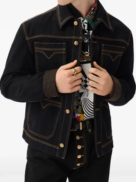 Geacă de blugi Versace negru