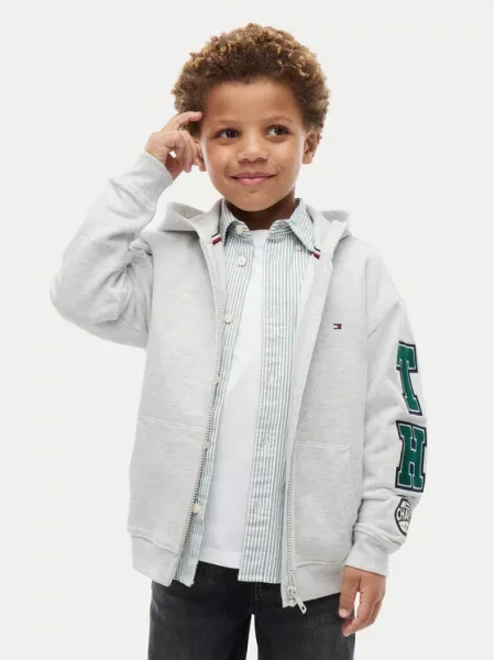 Mikina Tommy Hilfiger šedá