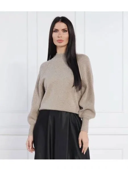 Beatrice B de lână pulover cu adaos de cașmir maro