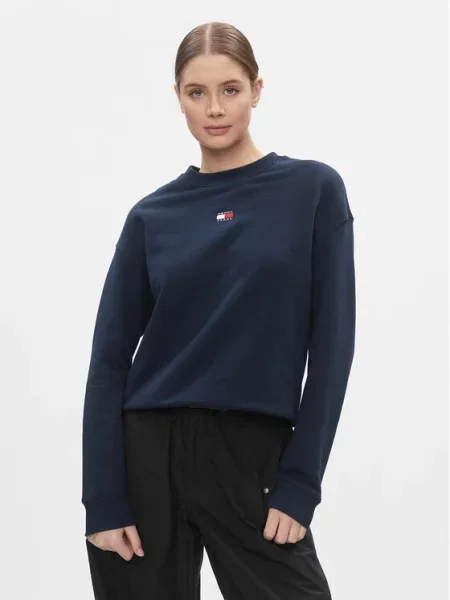 Суитчър Tommy Jeans с апликация синьо