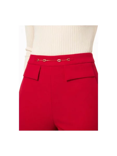 Pantaloni Elisabetta Franchi roșu