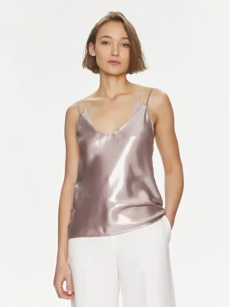 Boss Топ Besatie Regular Fit коричневий