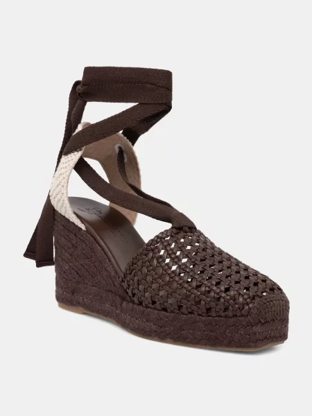 Weekend Max Mara espadrile wedges pentru femei Wkaaccordo maro