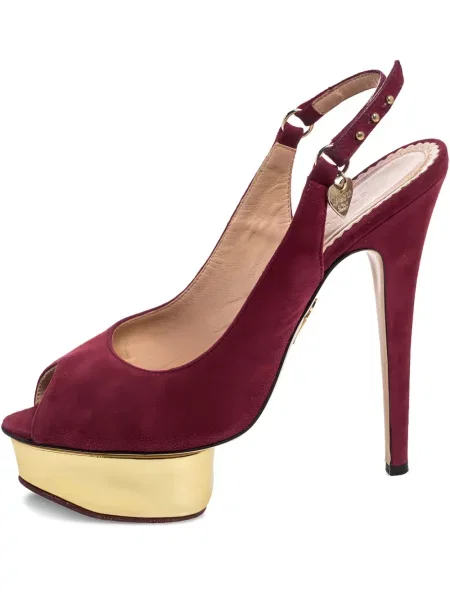 Pantofi cu toc Charlotte Olympia roșu