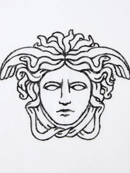 Tricou Versace cu paiete alb