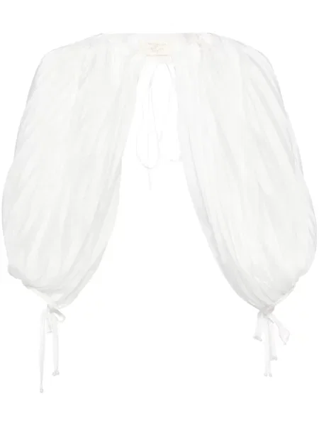 Top Shanshan Ruan z bufiastymi rękawami