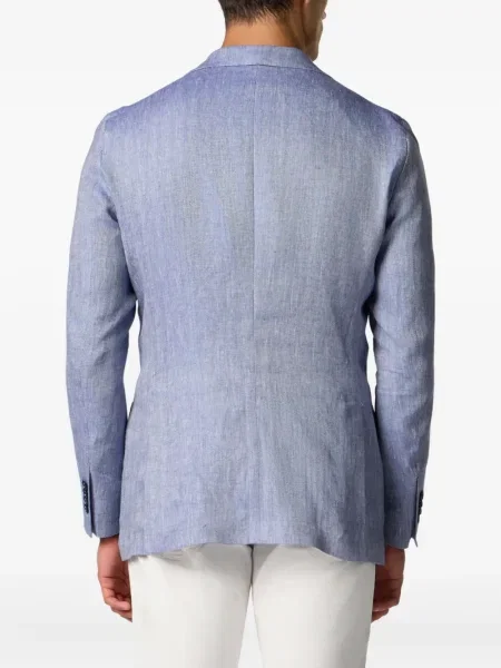 Sacou Brooks Brothers de in cu model herringbone albastru