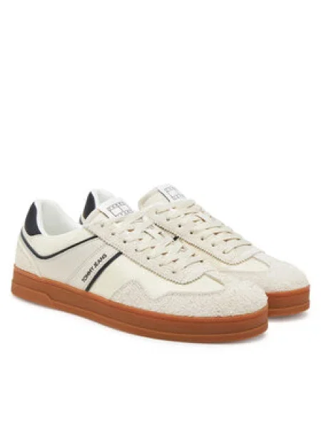 Tommy Jeans Sneakersy The Greenwich Mix Media béžová