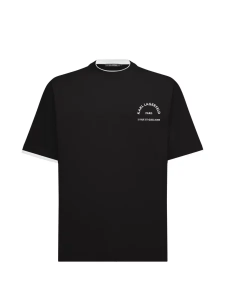 Gulerat tricou Karl Lagerfeld negru