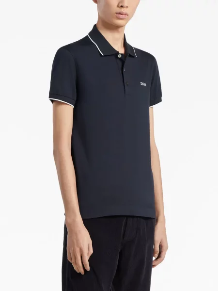 Tempti polo marškinėliai Zegna mėlyna