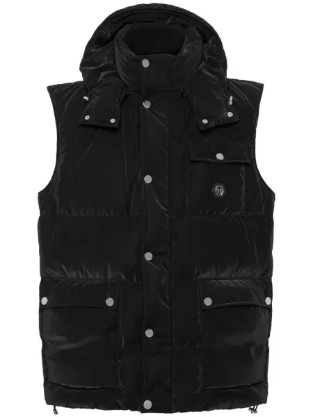 Vestă Philipp Plein cu glugă negru