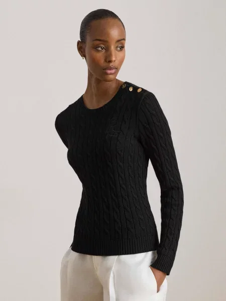 LAUREN RALPH LAUREN Pulover negru