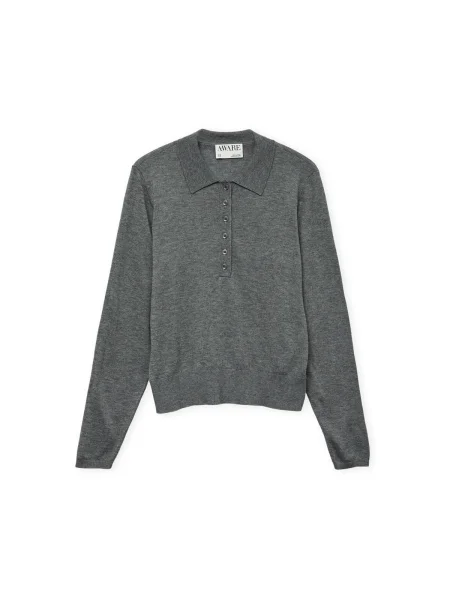 Polo Aware melange gri