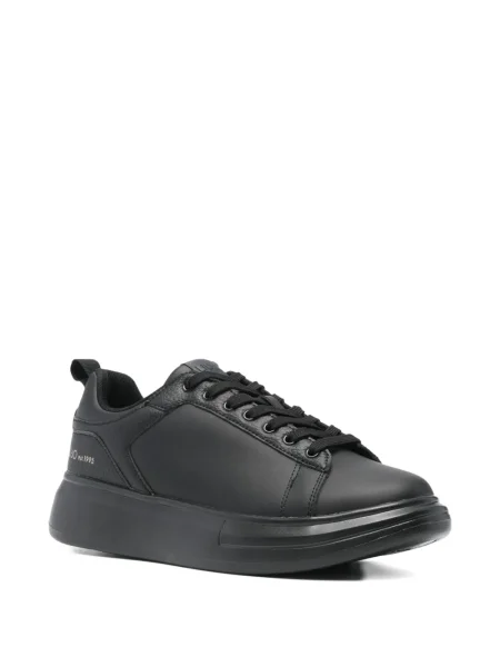 Sneakerși Liu Jo din piele cu platformă negru