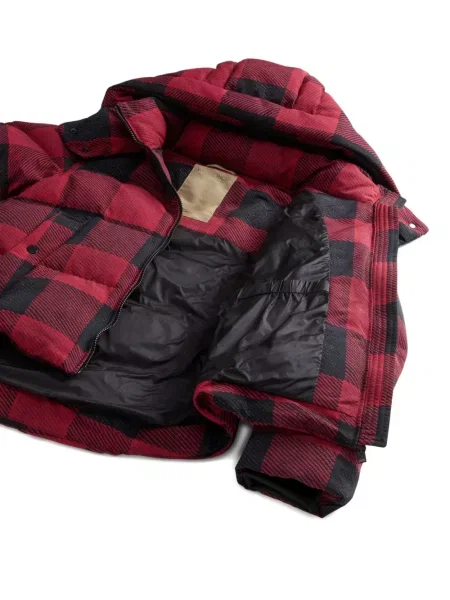 Geacă Woolrich în carouri roșu