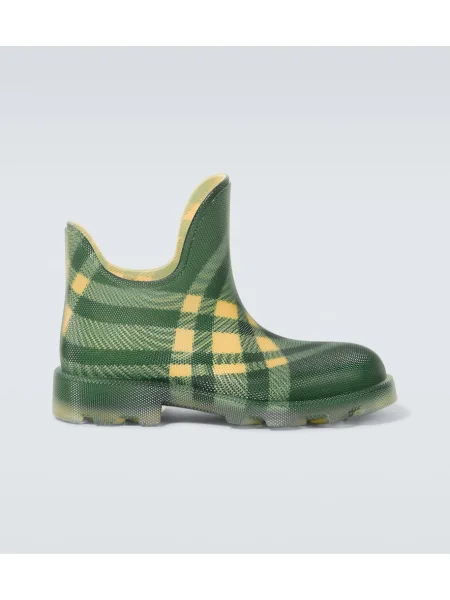 Gležnjarji Burberry s karirastim vzorcem zelena