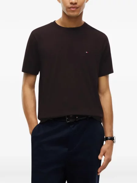 Majica Tommy Hilfiger smeđa
