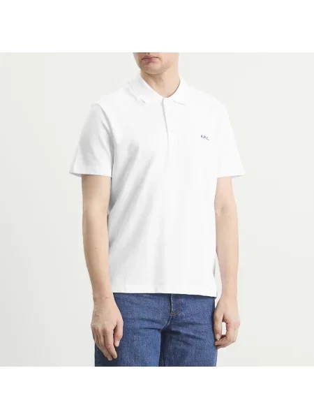 T-shirt A.P.C. Standard Polo Shirt White XXL białe
