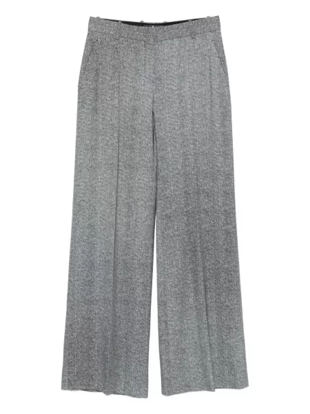Pantaloni Ermanno Scervino cu model herringbone gri