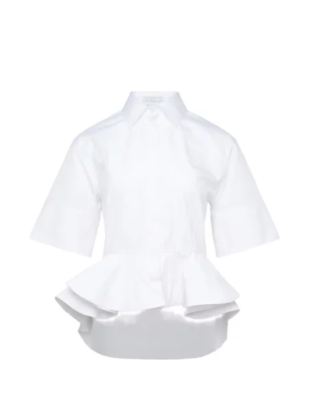 Cămașă Stella Mccartney din poplin alb