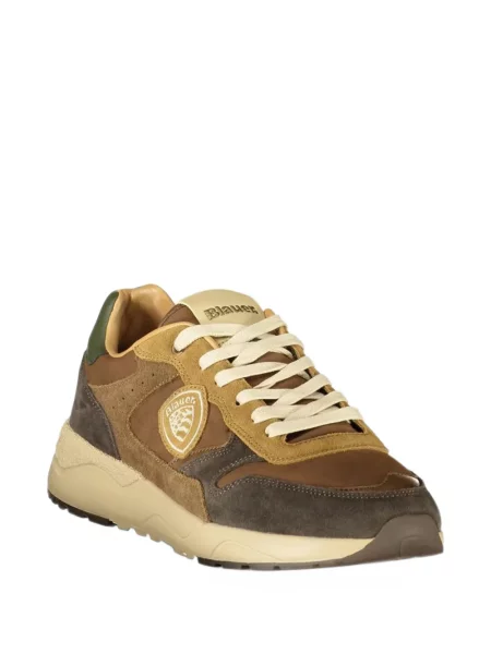 Sneakerși Blauer cu autograf maro