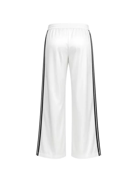 Pantaloni Sprwmn de mătase cu dungi alb