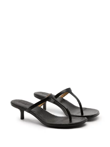 Papuci tip mules Marsell din piele negru