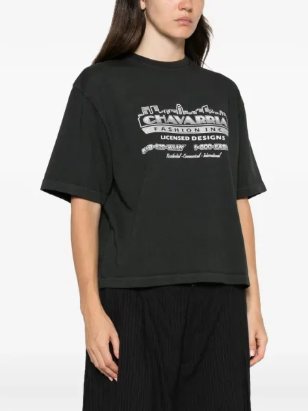 Tricou Willy Chavarria cu imagine negru