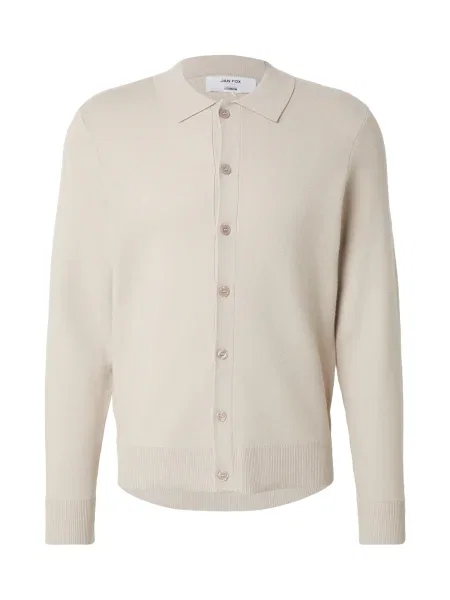 DAN FOX APPAREL Pletena jopa Berat svetlo siva