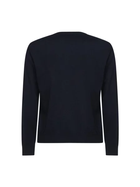 Sweter Valentino wełniany z długim rękawem niebieski