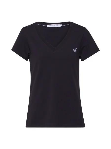 Calvin Klein Jeans Tricou / alb negru
