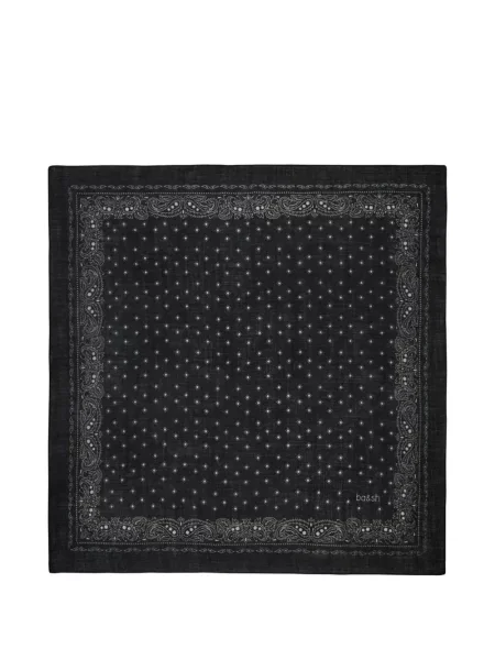 Fular Ba&sh cu imagine cu model paisley negru