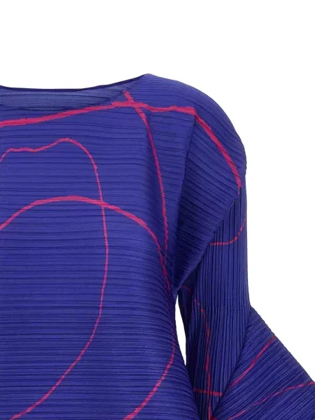 Plisirani top Pleats Please Issey Miyake plava
