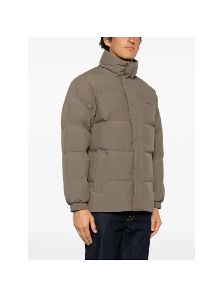 Ocieplana kurtka Carhartt Wip z nadrukiem zielona