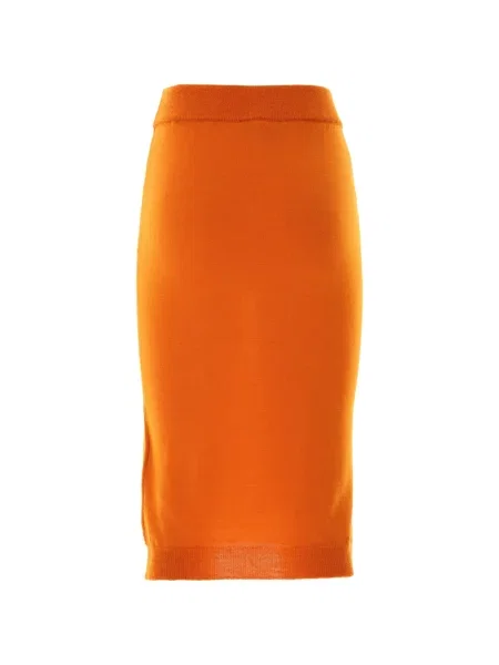 Fustă midi Vivienne Westwood portocaliu