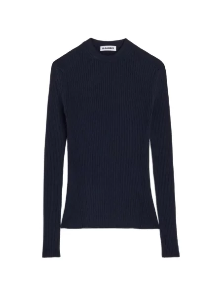 Ușor pulover Jil Sander tricotate albastru