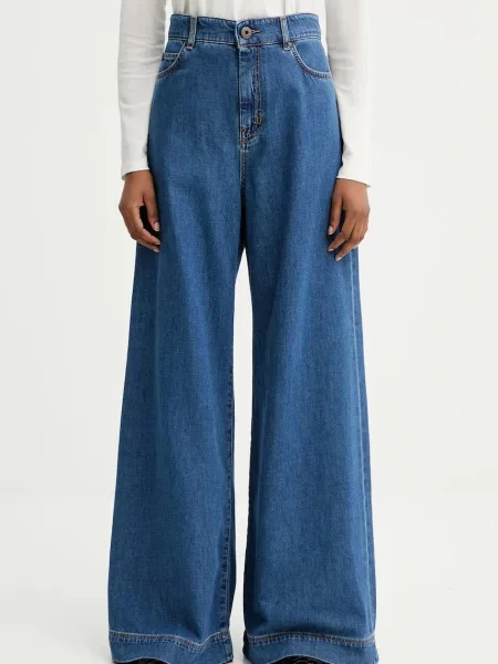 Jeansy dzwony Weekend Max Mara dzwony granatowe