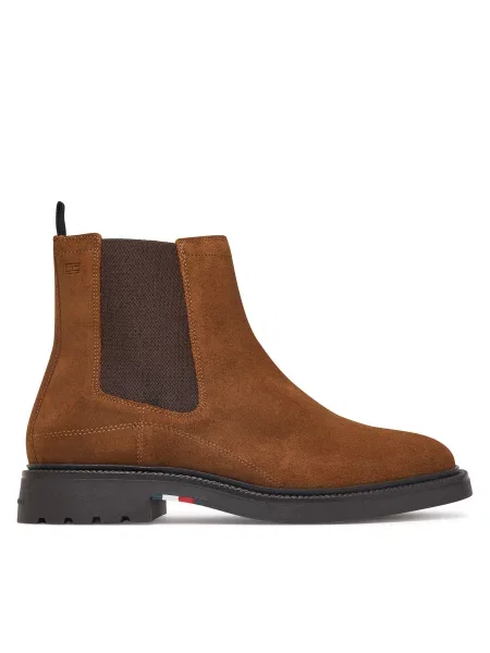 Ghete Jodhpur Tommy Hilfiger Corporate Casual Suede Chelsea maro