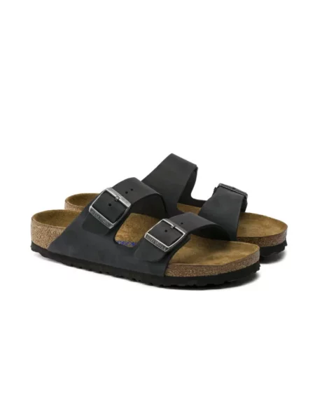 Klapki Birkenstock zamszowe czarne