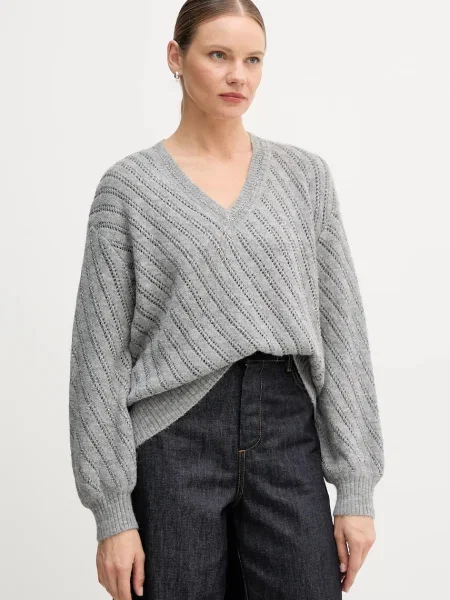 Marc Aurel pulover din amestec de lână gri