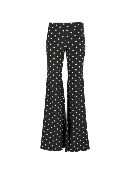 Pantaloni Francoise Pinton - Paris cu buline evazate negru