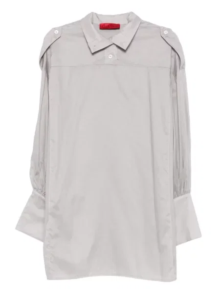 Rochie tip cămașă Thelatest clasică gri