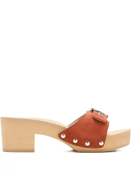 Сандали Scholl с катарама с шипове оранжево