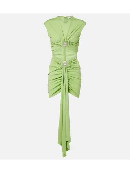 Rochie Christopher Esber din jerseu verde